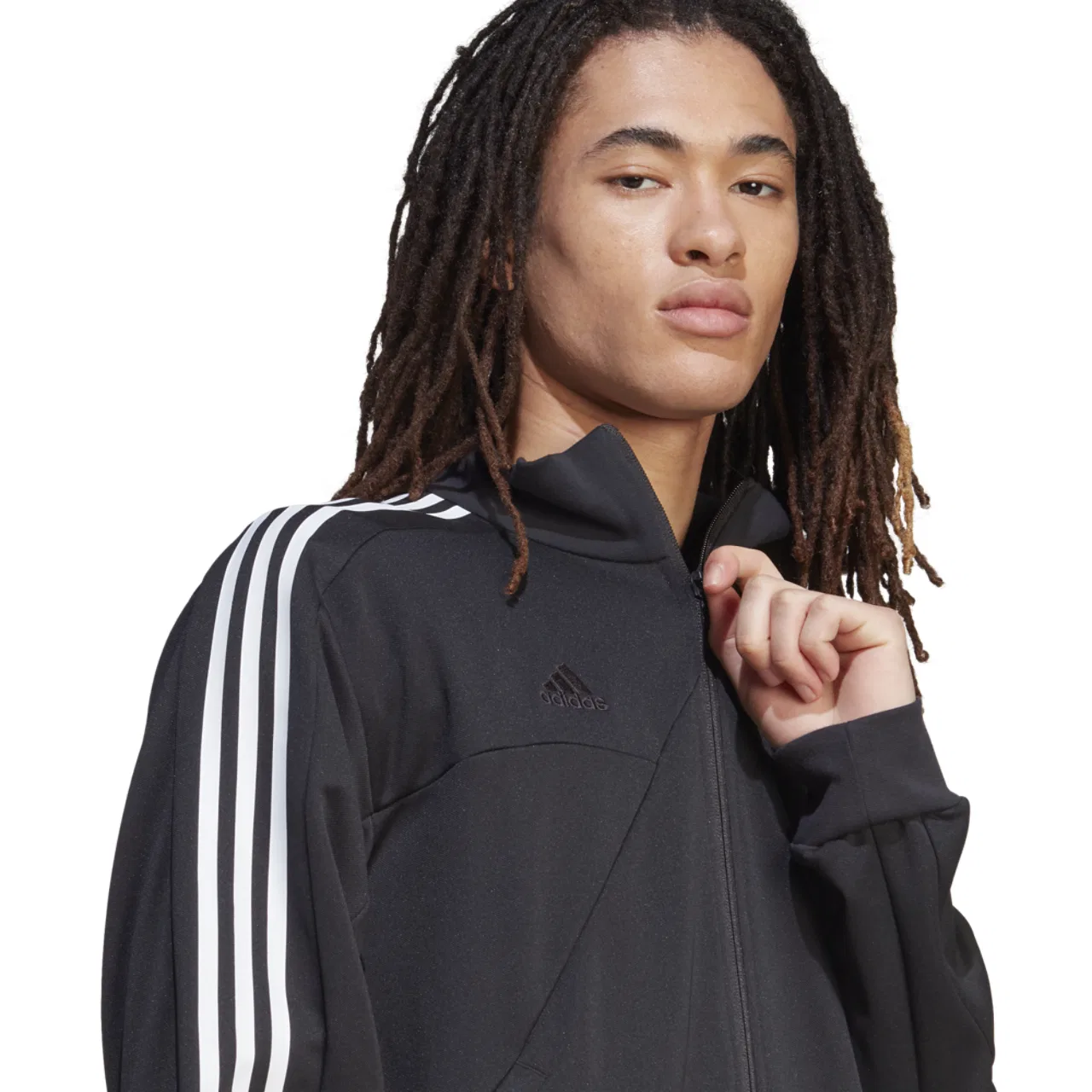 Мужская куртка из переработанного полиэстера Tiro 23 WM Adidas, белый/черный — фото 3