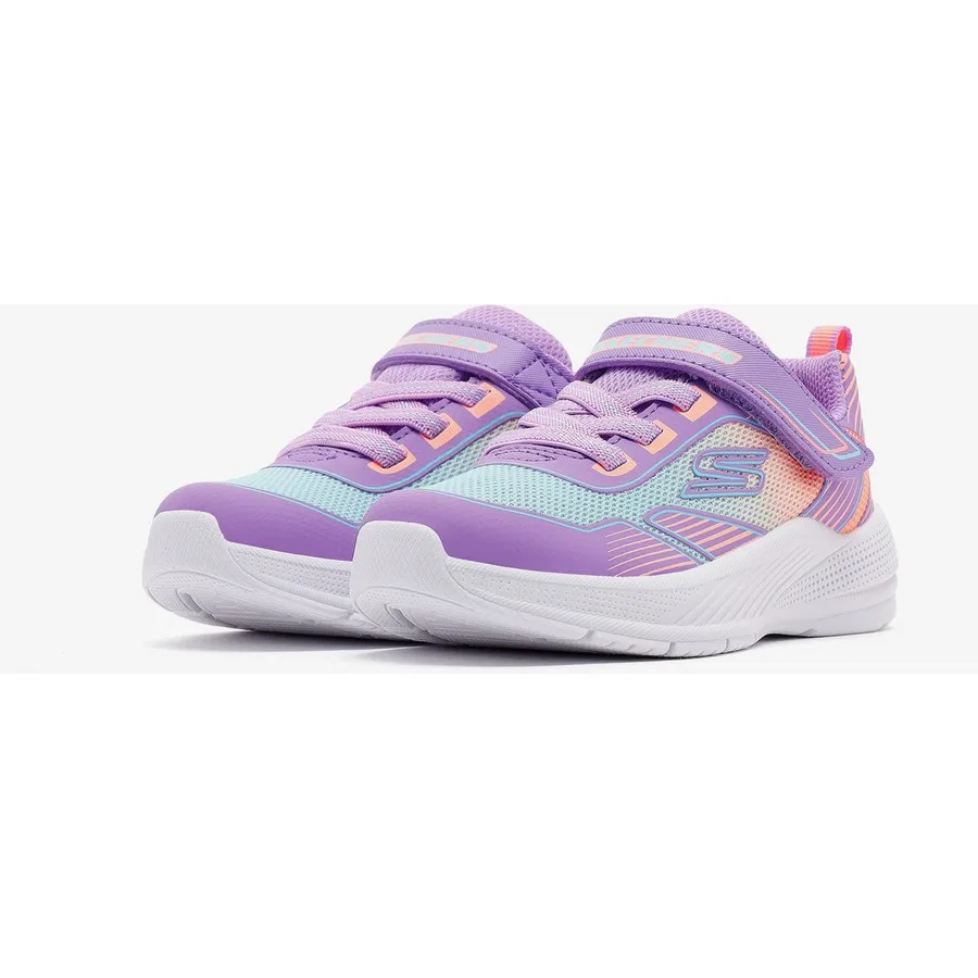 Детские кроссовки с амортизацией Microspec Advance Oasis Point Skechers, Фиолетовый — фото 3