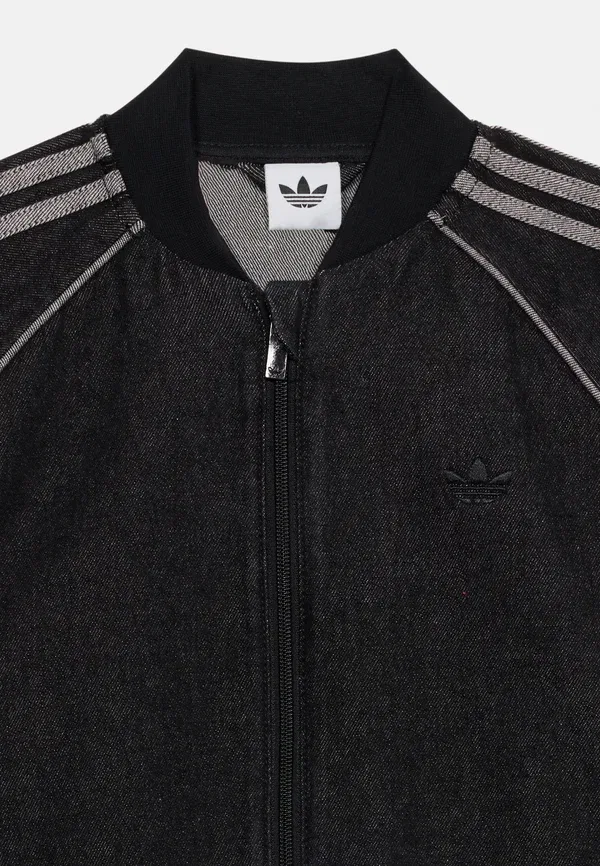 Детская джинсовая куртка унисекс Adidas Originals, черный — фото 4