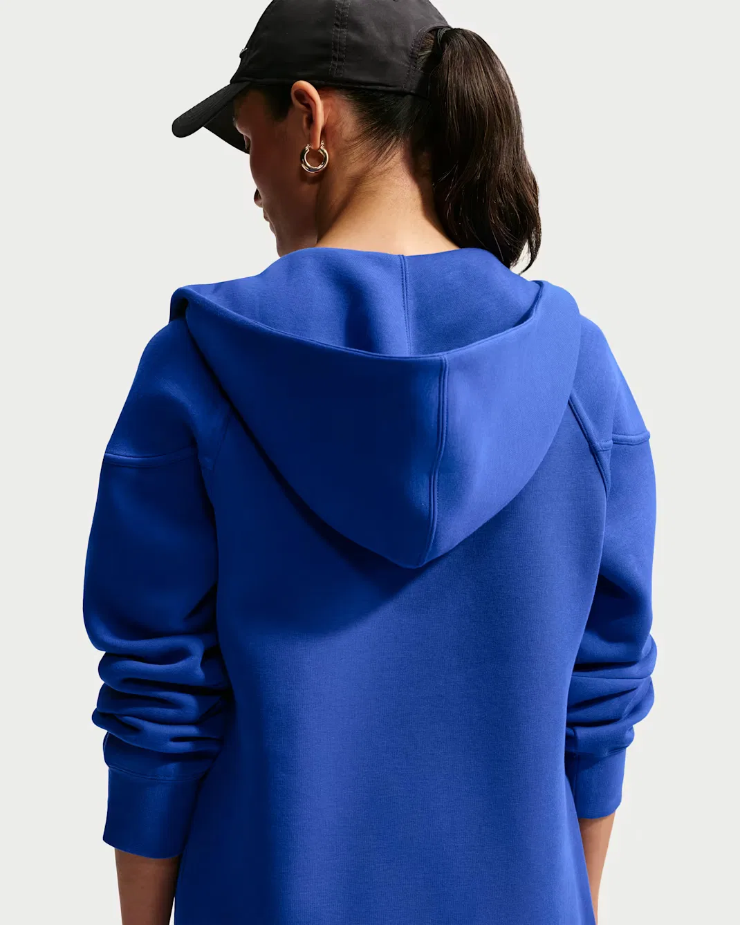 Женская толстовка на молнии Nike Sportswear Tech Fleece Windrunner, Old Royal/Black — фото 2