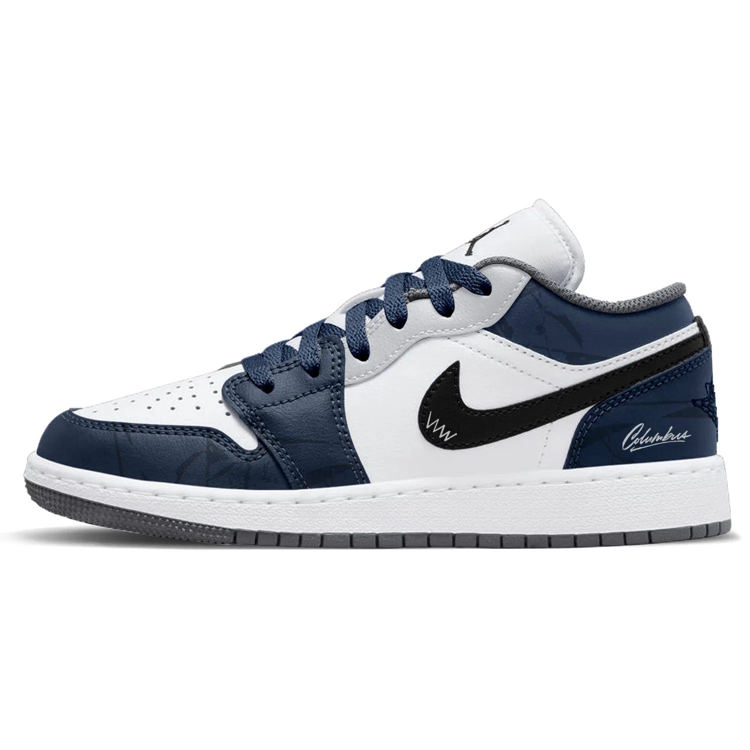 Детские кроссовки для мальчиков и девочек кастомные низкие Air 1 Lemon Gift Box Edition Jordan, White — фото 3
