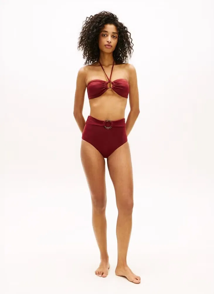 Плавки бикини с кольцом Ring high rise classic Tommy Hilfiger, красный — фото 4