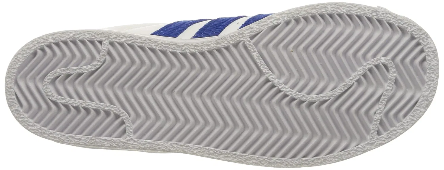Детские кроссовки для мальчиков с принтом Superstar El I Adidas, Cloud White Team Royal Blue Cloud White — фото 4