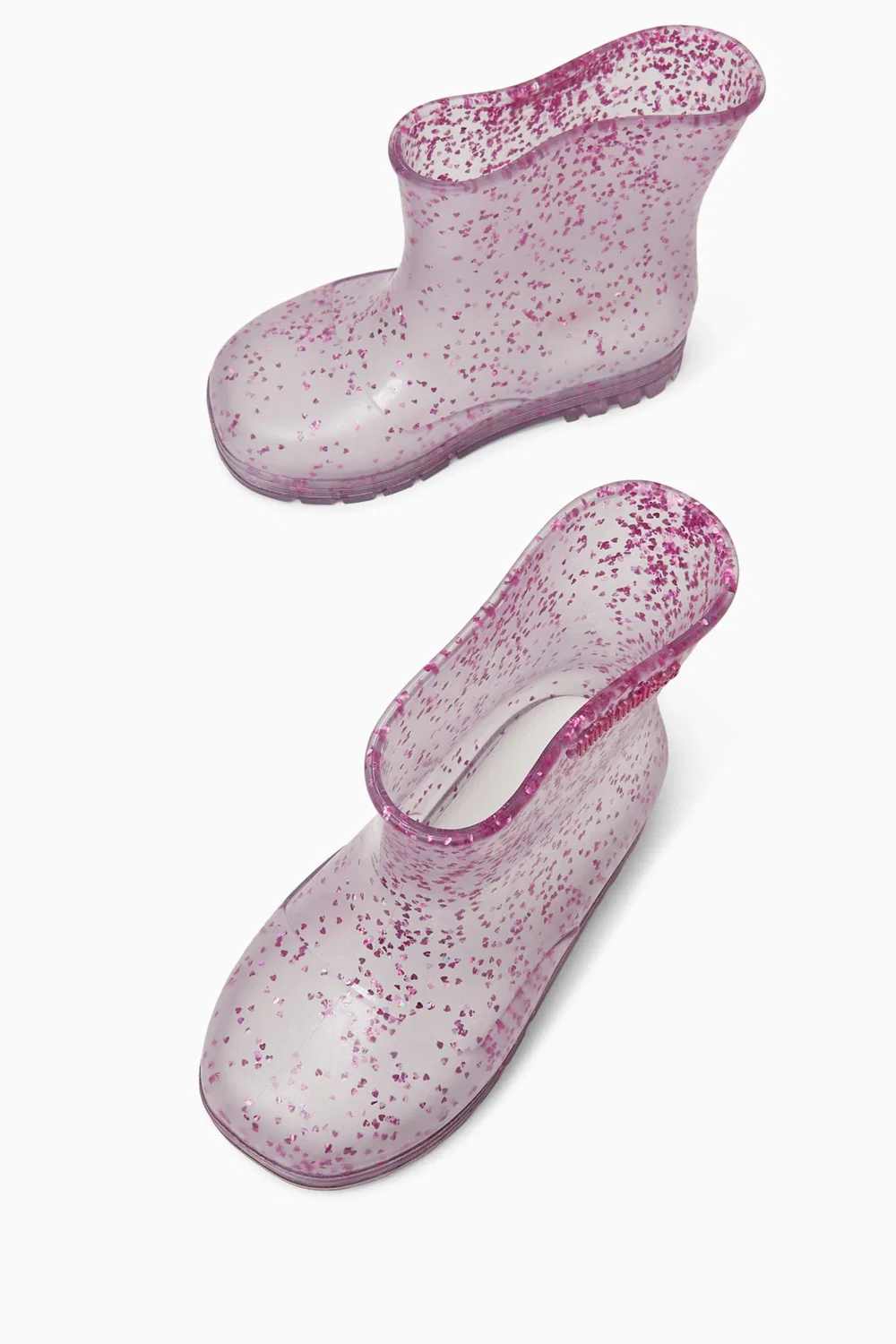 Ботинки блестящие Mini Melissa, фиолетовый — фото 2