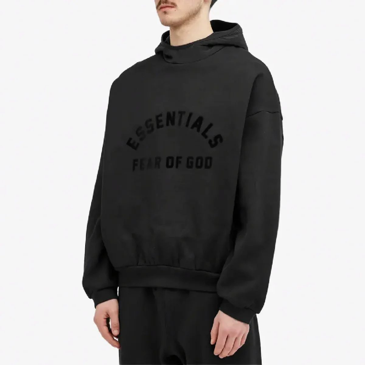 Худи Fear of God Essentials Nylon Fleece, черный