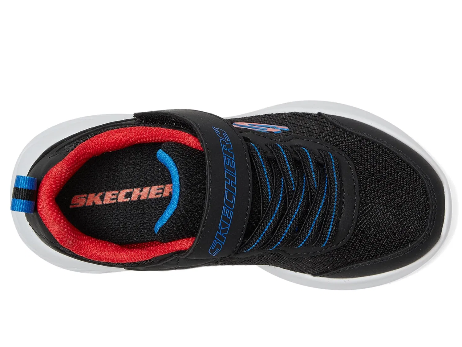 Детские кроссовки для мальчиков легкие Trekzic Bounder Skechers, Black — фото 4