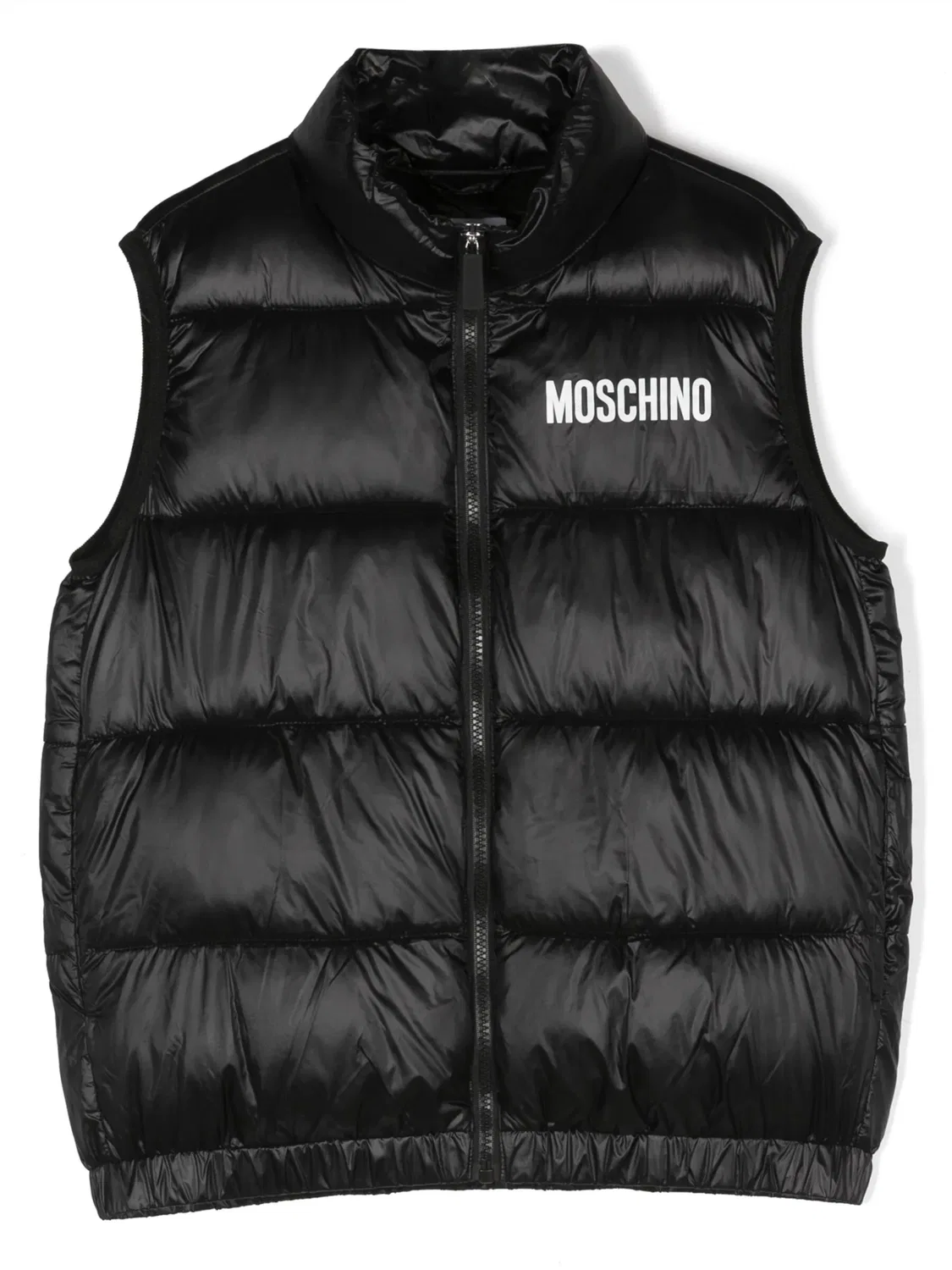 Пуховка с логотипом Moschino, черный