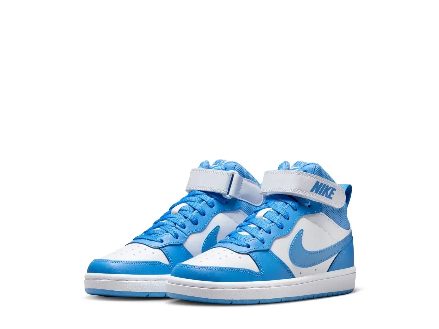 Кроссовки высокие Court Borough Mid, Nike, белый/синий — фото 3