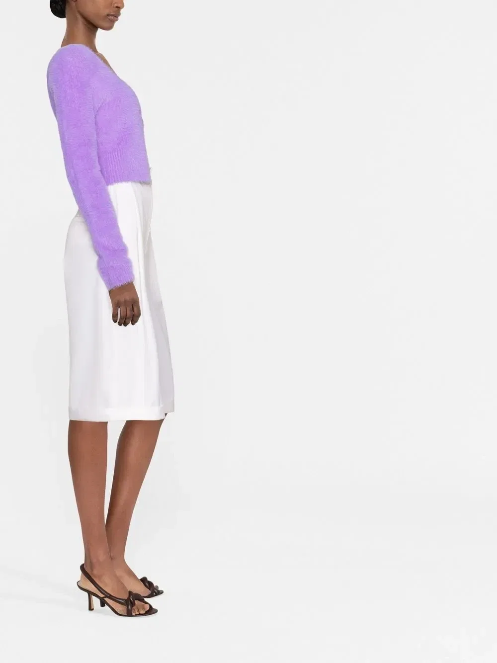 Кардиган La Maille Neve Manches Longue Jacquemus, фиолетовый — фото 3