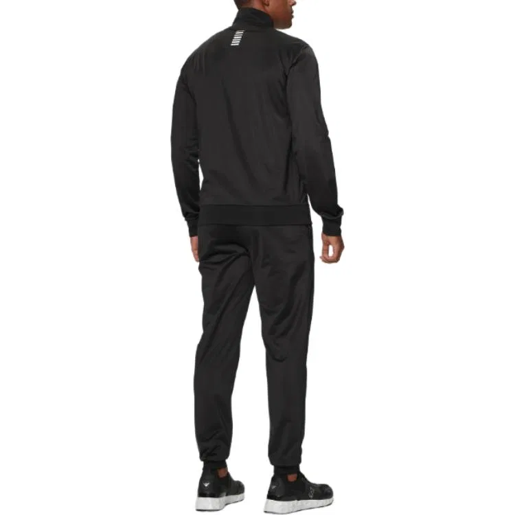 Мужской спортивный костюм с логотипом Emporio Armani, Set, Black — фото 3