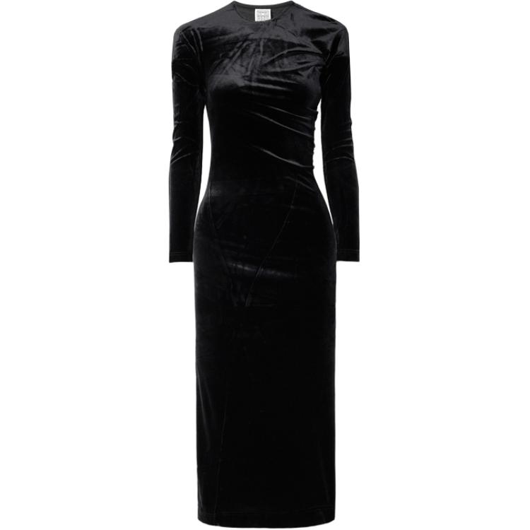 

Женское платье с длинными рукавами TOTEME, черный