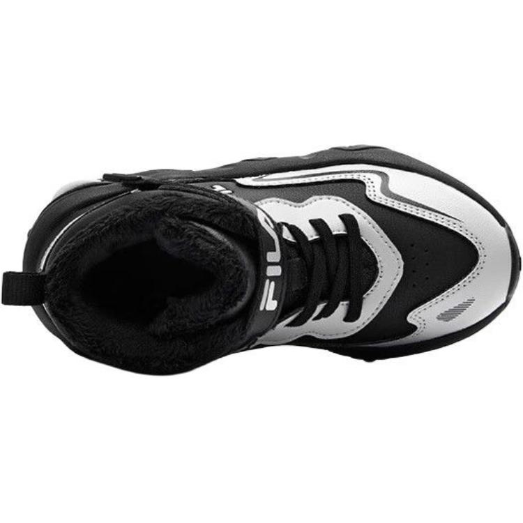 FILA KIDS Нескользящие теплые высокие детские ботинки, цвет черный серый — фото 4