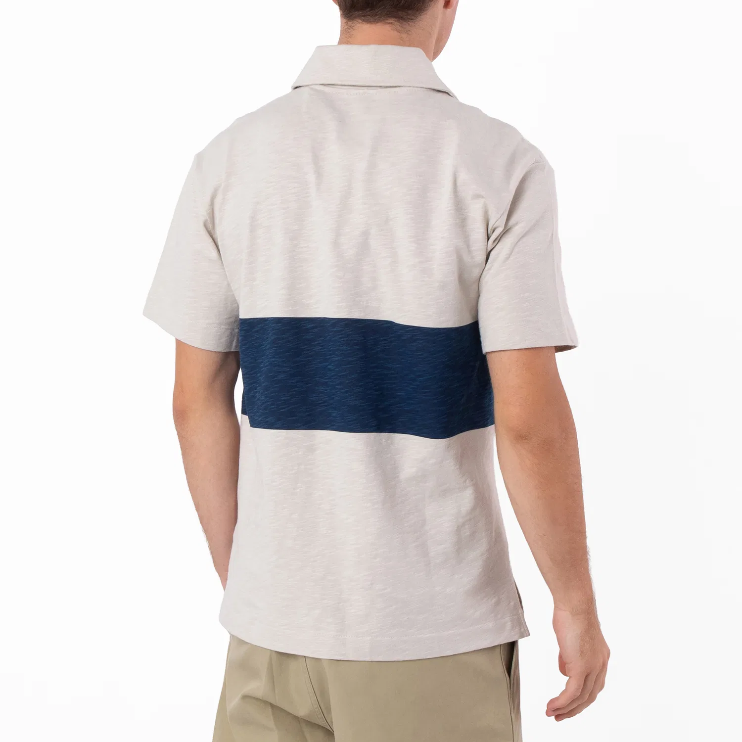 Поло из хлопка с принтом EKD Striped Cotton Polo Shirt Burberry, Plaster — фото 4