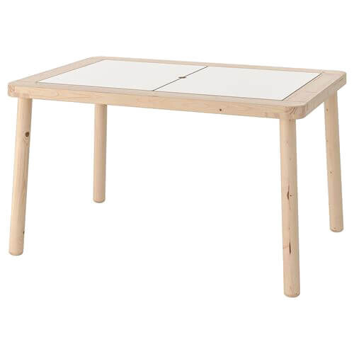 

Детский стол Ikea Flisat, 83x58 см, береза