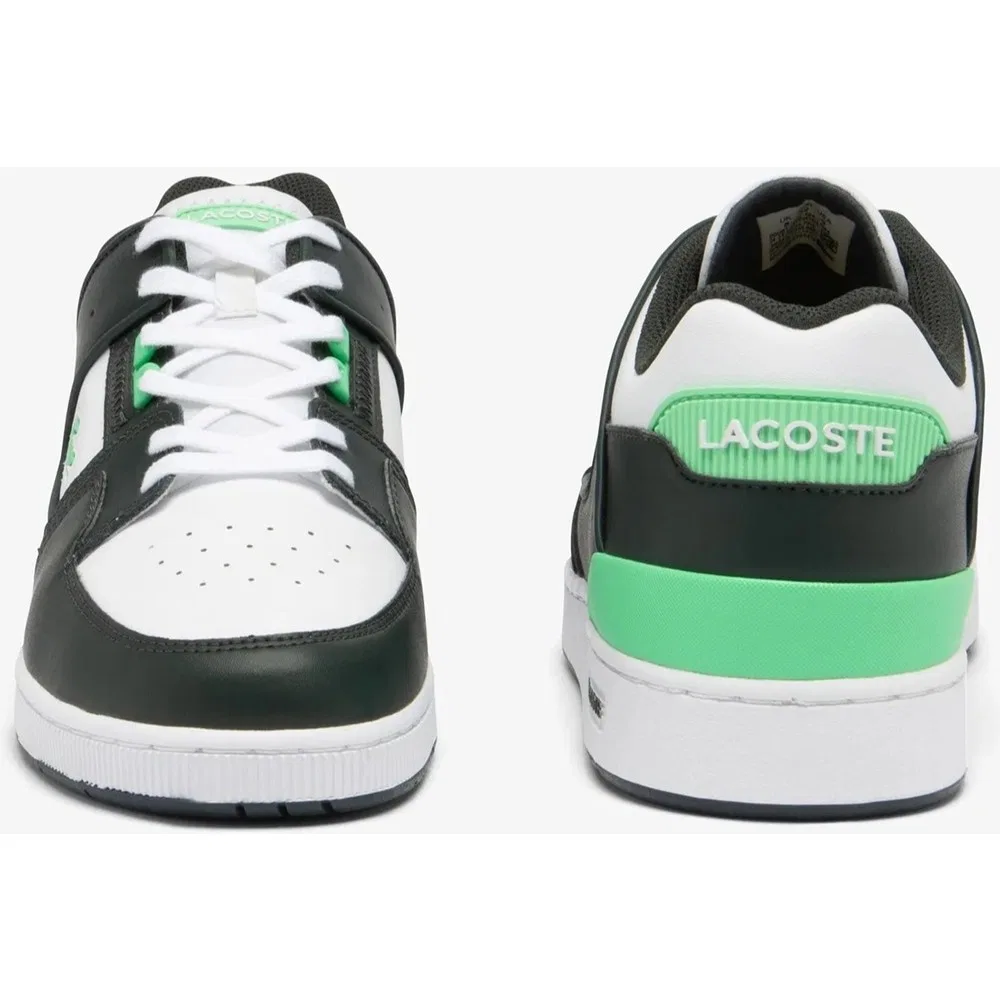 Детские кроссовки кожаные на шнуровке Sport Court Cage Leather Lacoste — фото 4