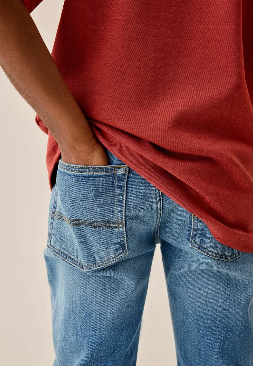Эластичные джинсы - джинсы прямого кроя Next, Blue Denim — фото 3