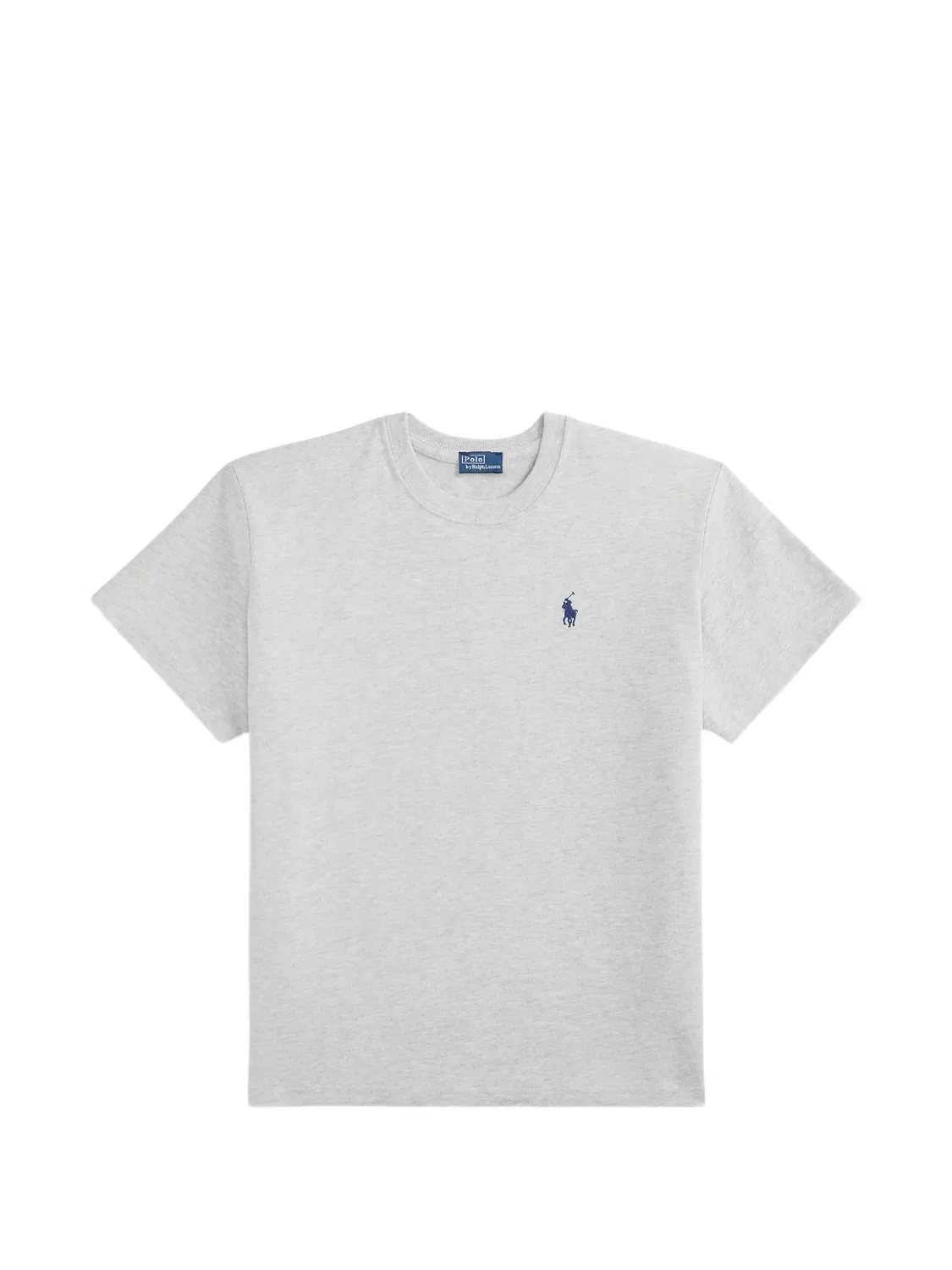 Футболка хлопковая серого цвета Polo Ralph Lauren, серый
