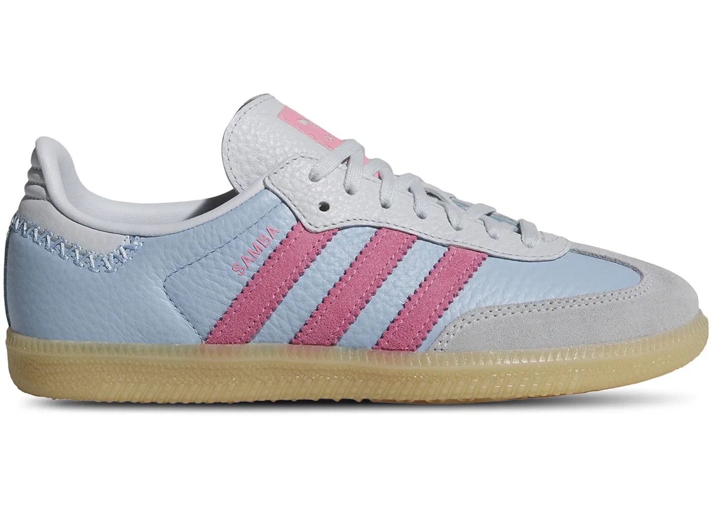 Детские кроссовки для мальчиков с классическим дизайном Adidas Samba OG, Blue Pink Brown