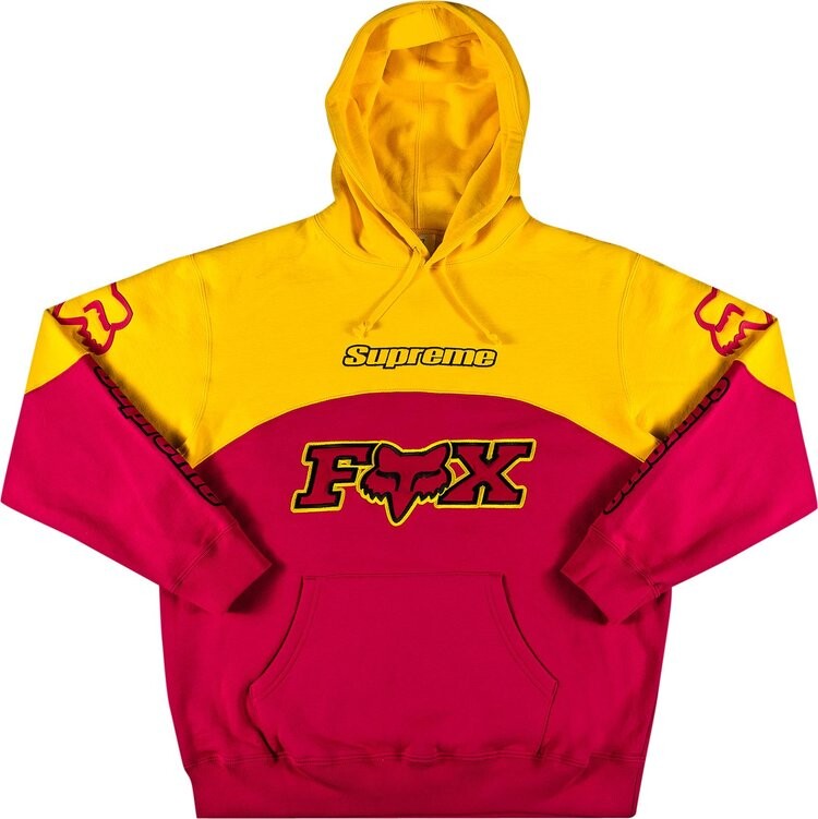 Толстовка Supreme x Fox Racing Hooded Sweatshirt 'Pink', розовый