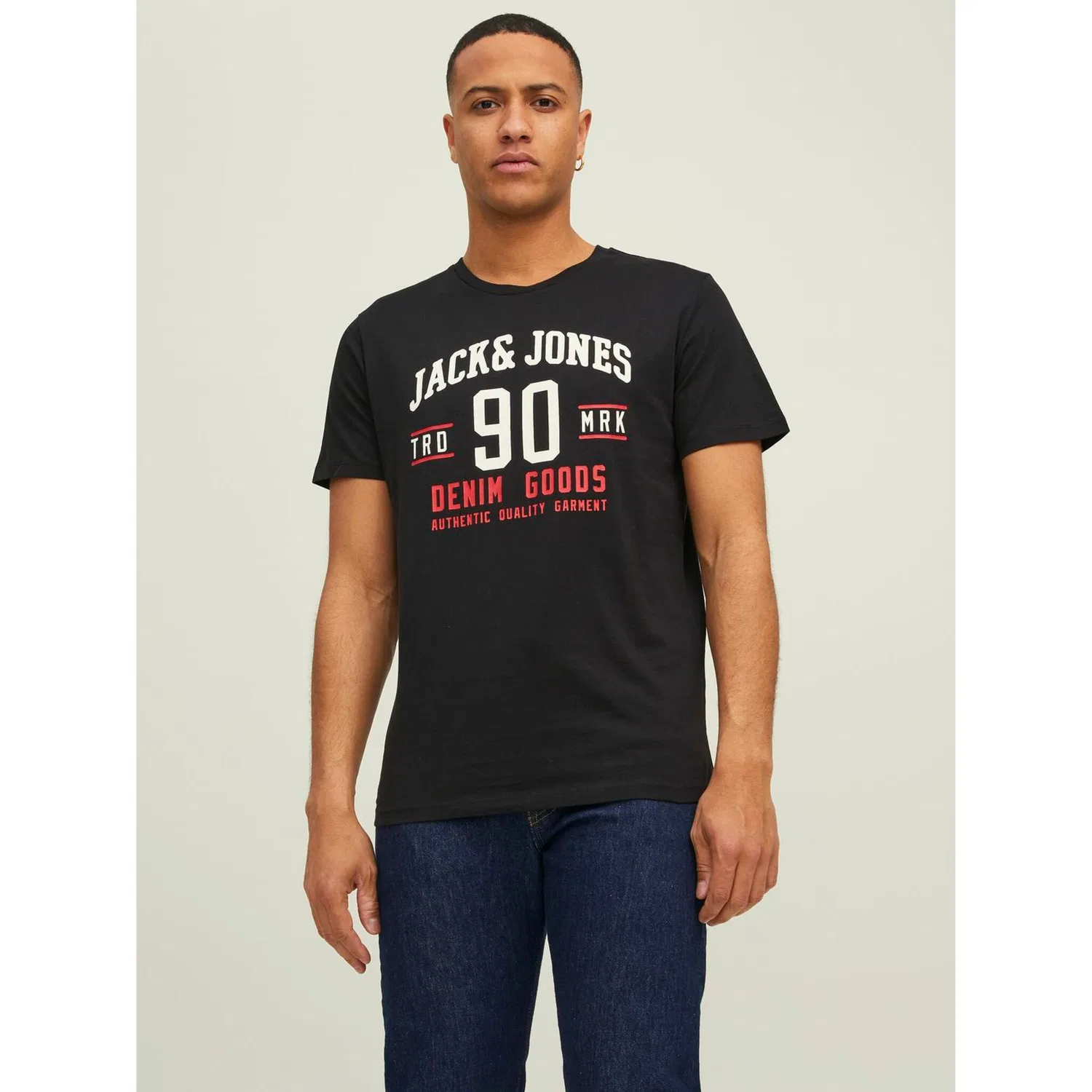 Детские футболки с круглым вырезом Jack & Jones, Black/Navy/White — фото 4