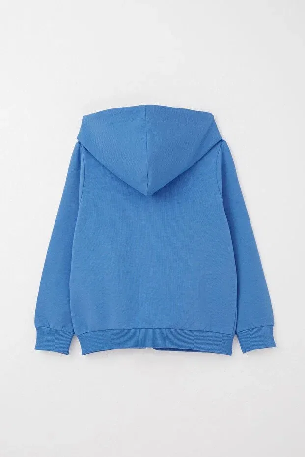 Детский спортивный комплект для мальчиков с принтом Cool Teddy Bear Embroidery Breeze, Sax Blue — фото 4