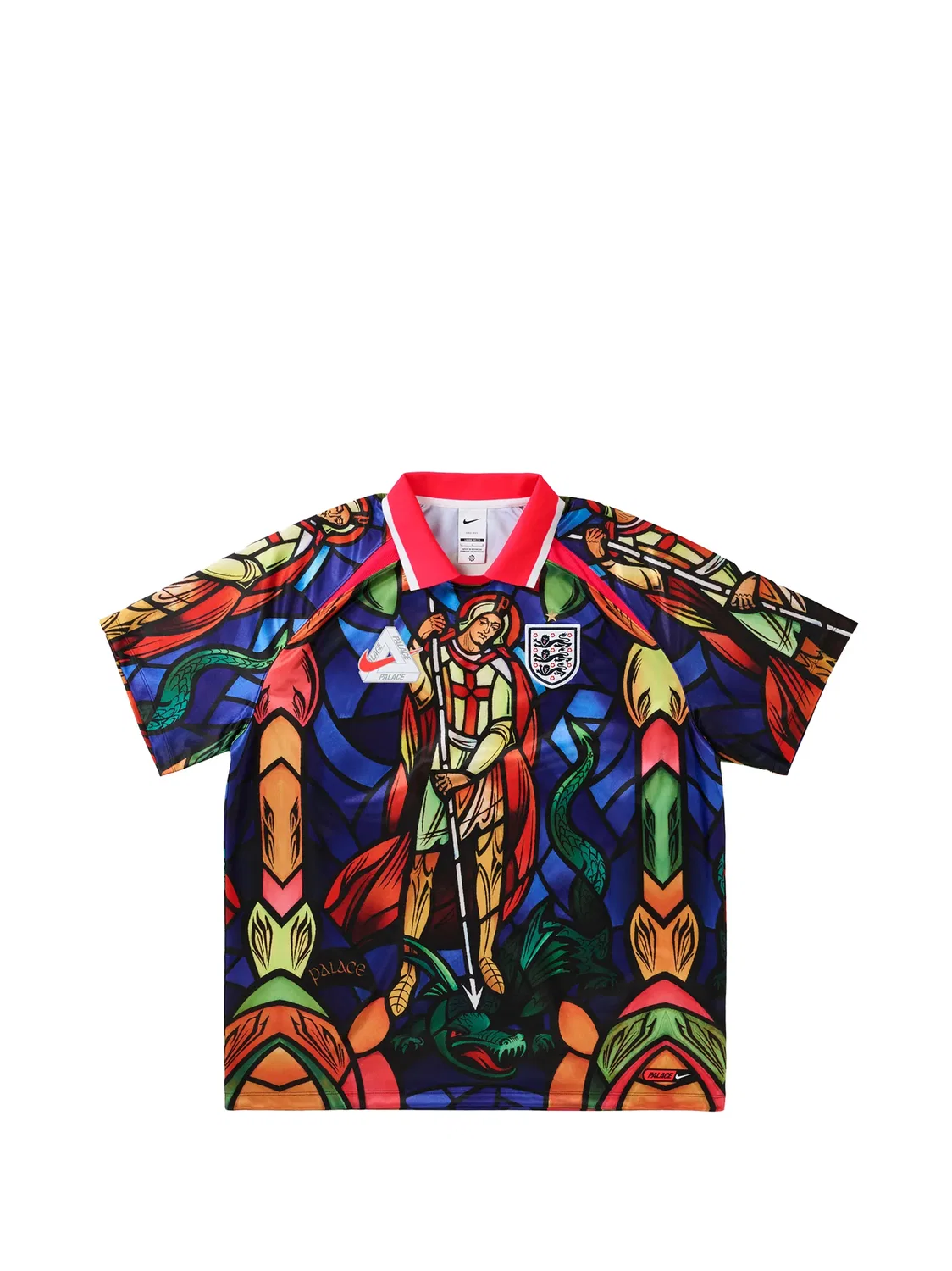 Топ England с графичным принтом из коллаборации с Palace Nike, синий