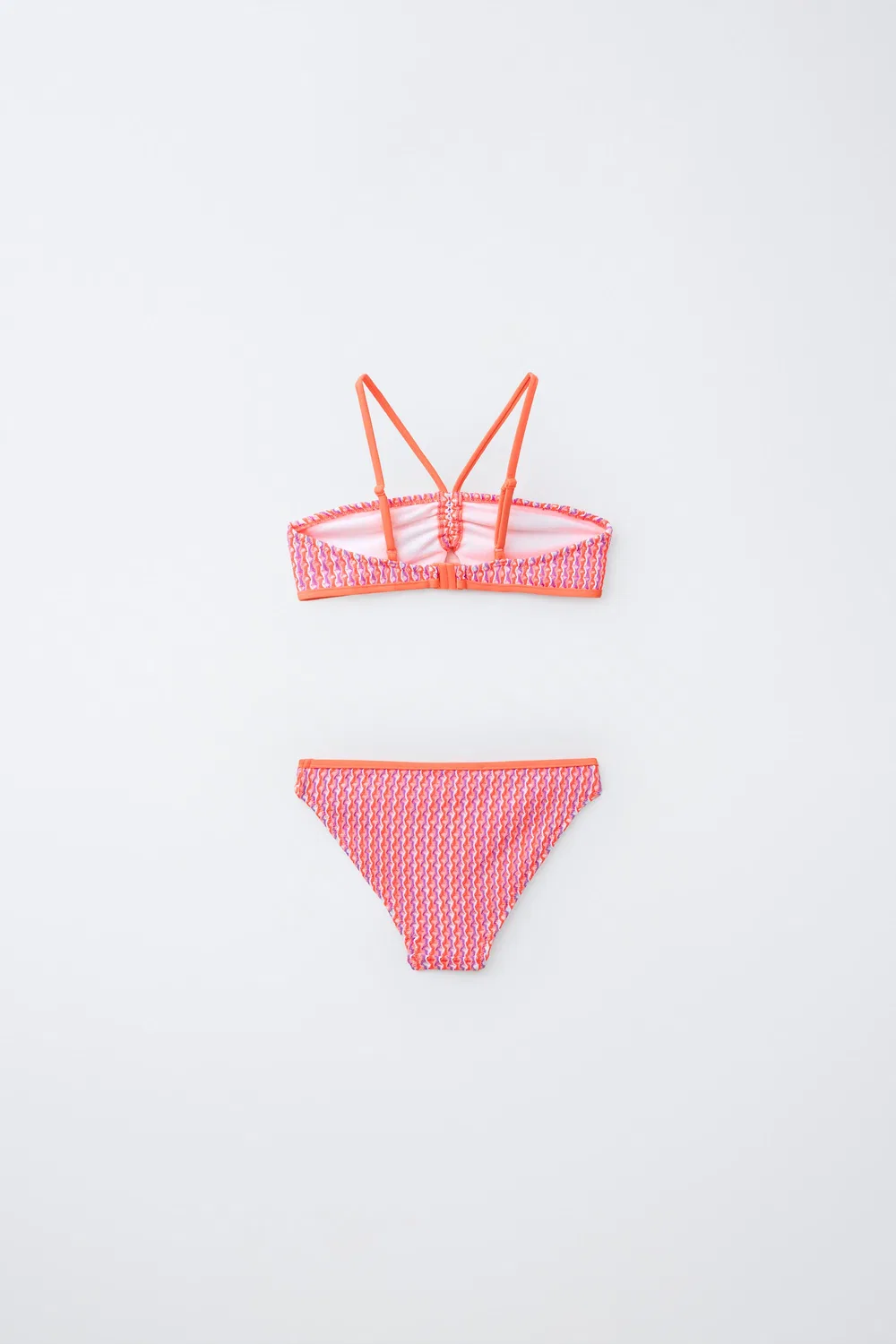 Бикини с текстурированной поверхностью, возраст 6-14 лет ZARA, Neon Pink — фото 2
