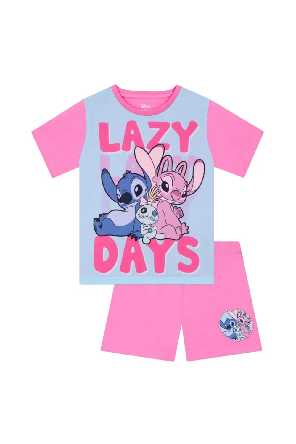 Пижама с коротким рукавом Lazy Days Lilo & Stitch, Pink