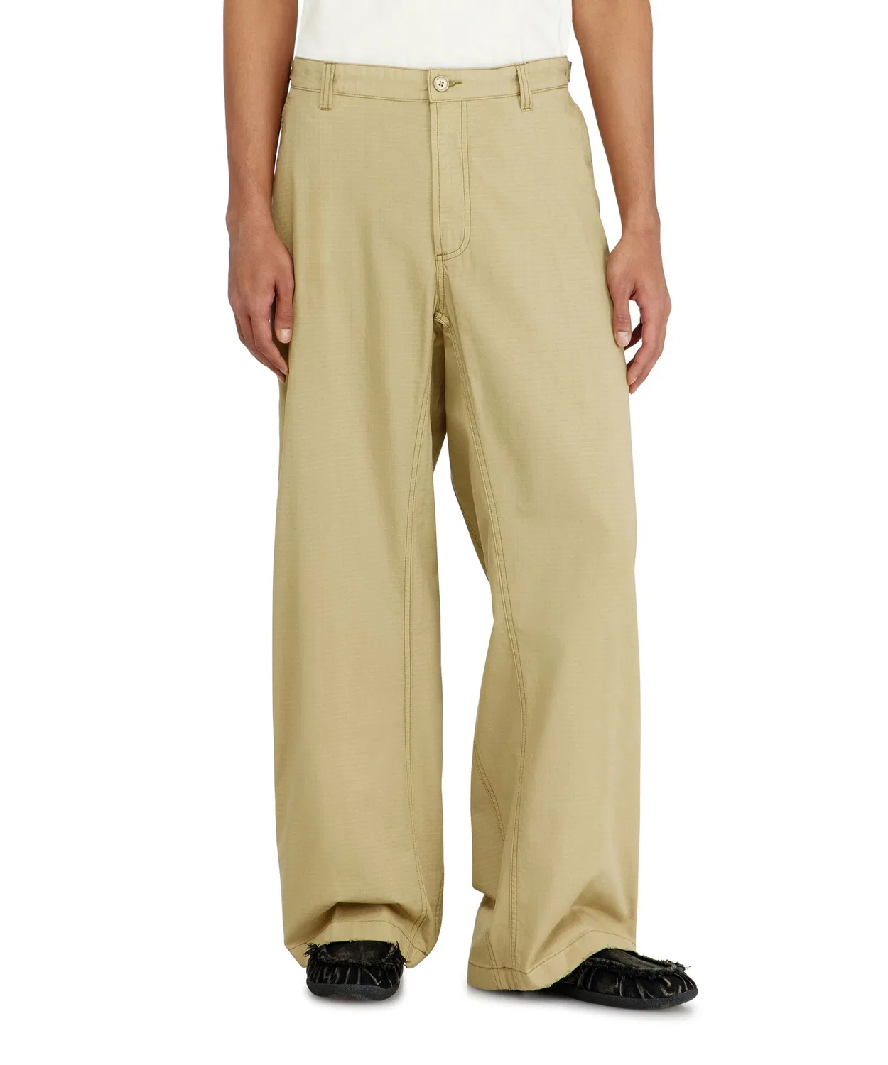 Мужские хлопковые брюки свободного кроя P-BALL DIESEL, Beige