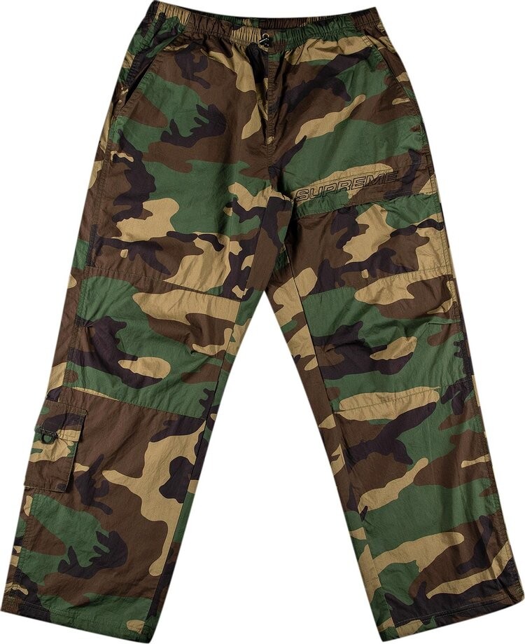 Брюки Supreme Cotton Cinch Pant 'Woodland Camo', разноцветный — фото 2
