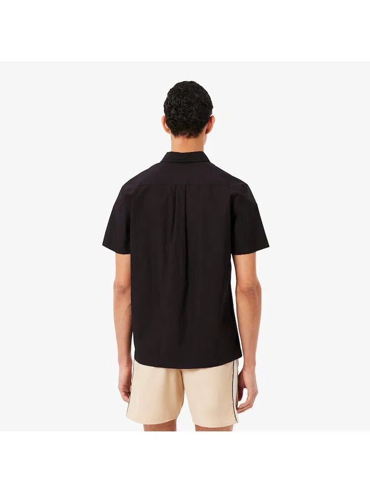 Рубашка хлопковая Light Poplin LACOSTE, Antique Gold — фото 3