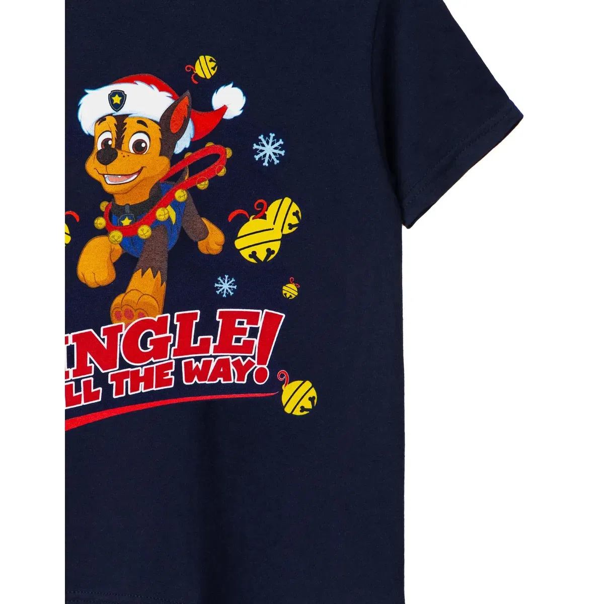 Детская футболка с коротким рукавом Chase Jingle All the Way Paw Patrol, Blue — фото 4