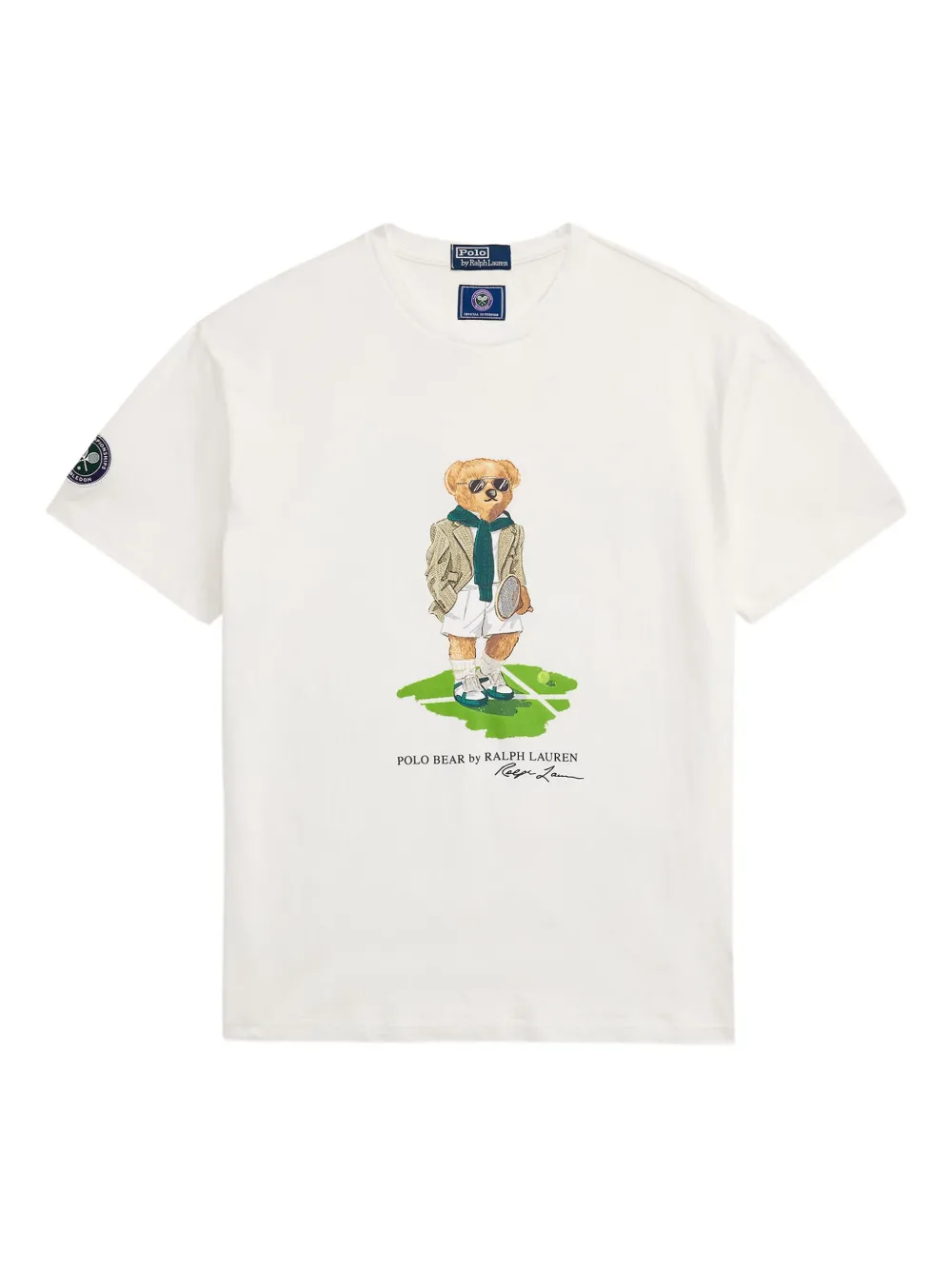 

Футболка Polo Bear из коллаборации с Wimbeldon POLO RALPH LAUREN, белый