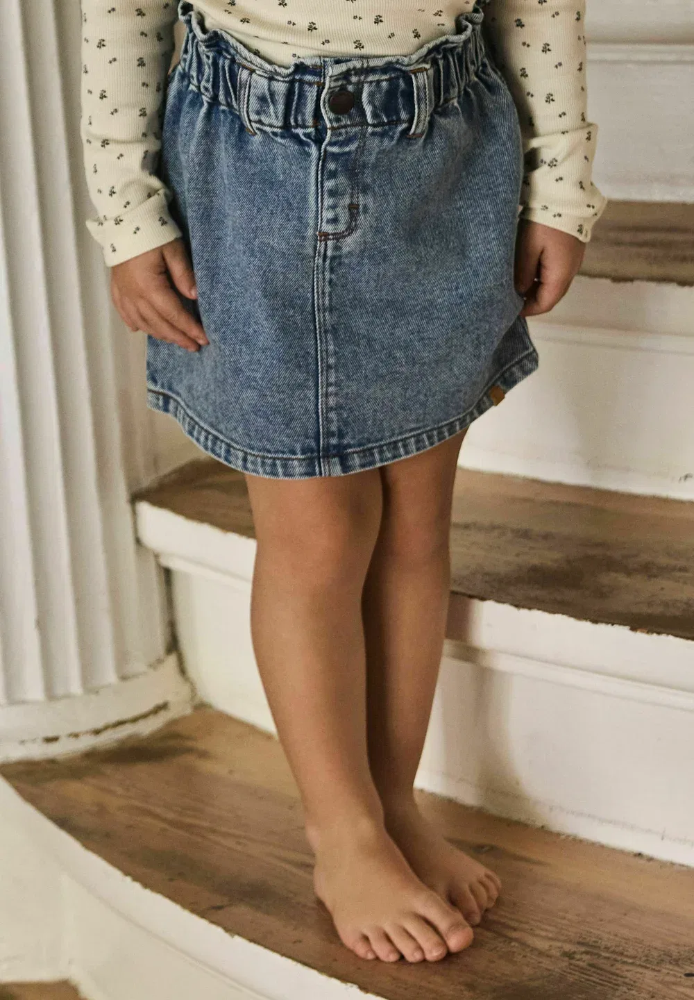 Джинсовая юбка Lil' Atelier, Medium Blue Denim