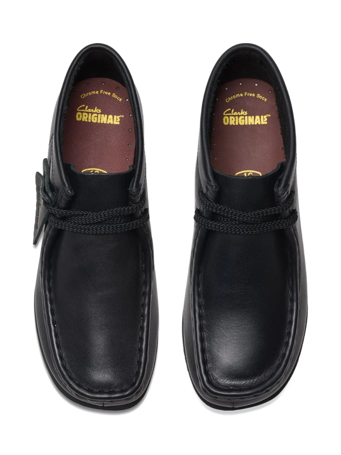 Кожаные ботинки Wallabee на шнуровке Clarks, черный — фото 4