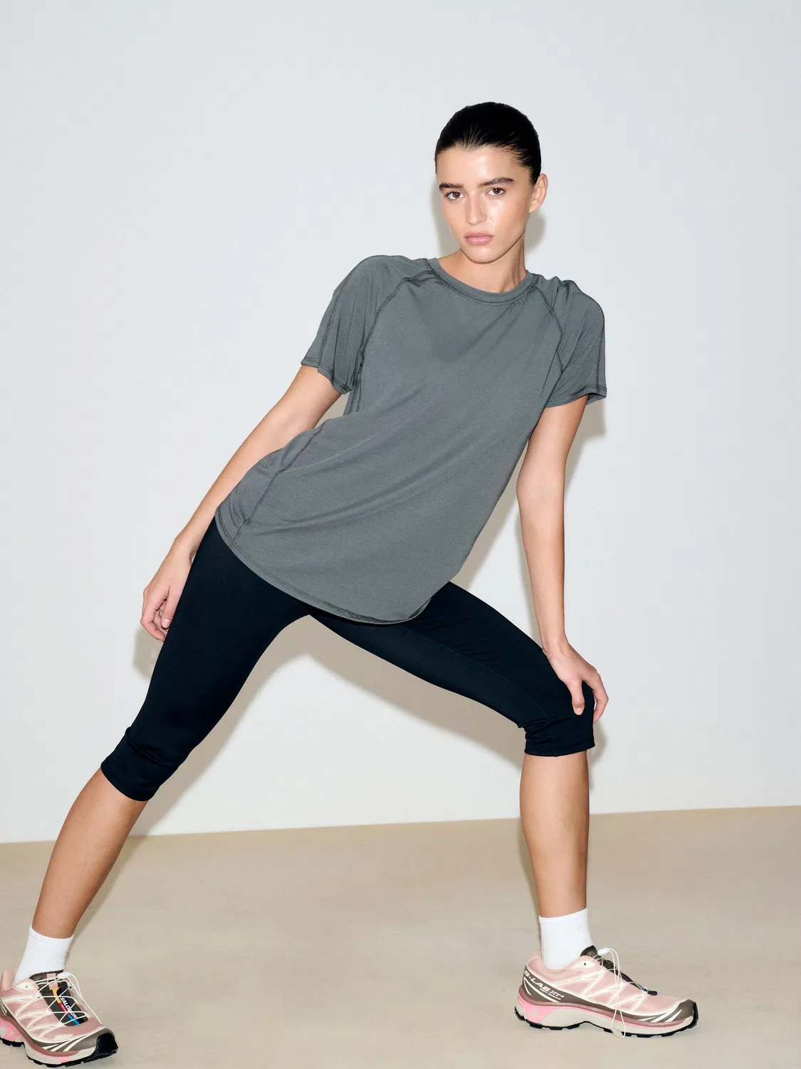 Футболка с коротким рукавом, Active Crew Neck Next, угольно-серый — фото 4