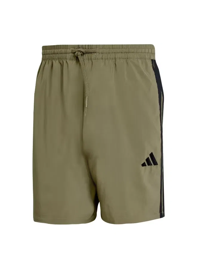Шорты с классическими 3 полосками Adidas, зеленый