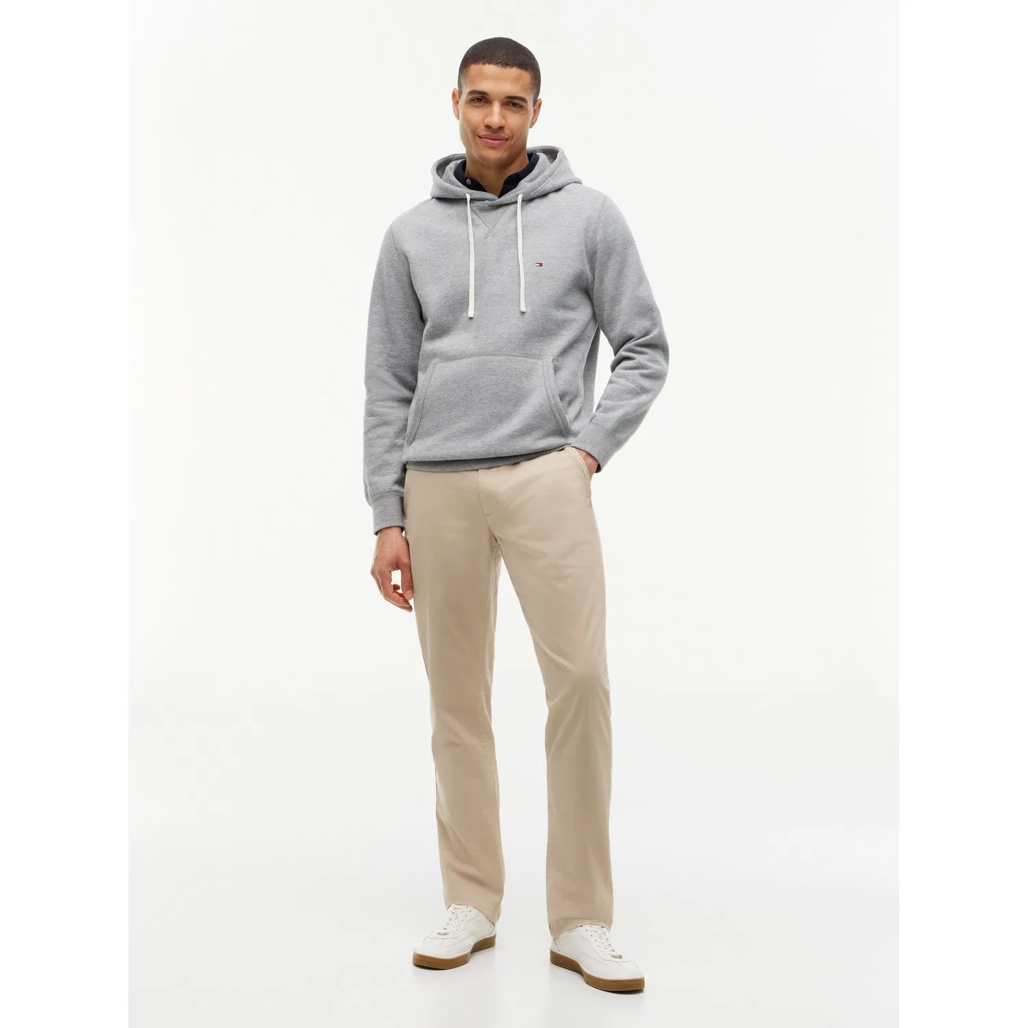 Мужские чиносы с зауженным кроем Tommy Hilfiger, Khaki — фото 4