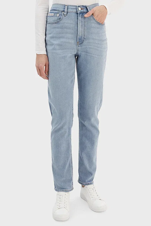 Женские джинсы с высокой посадкой Calvin Klein, Blue