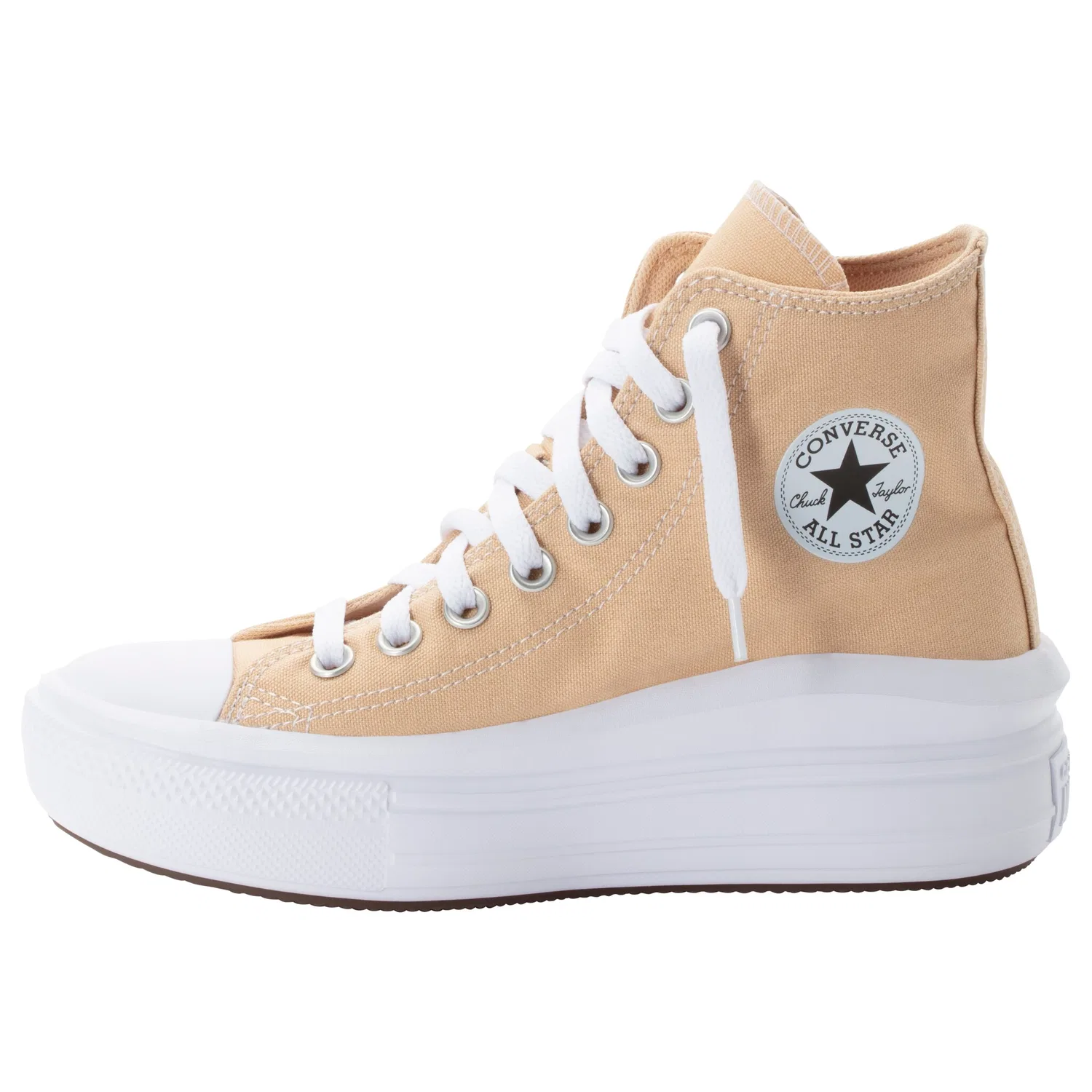 Детские кеды на платформе Chuck Taylor All Star Move Converse, Coastal Dune/White — фото 2