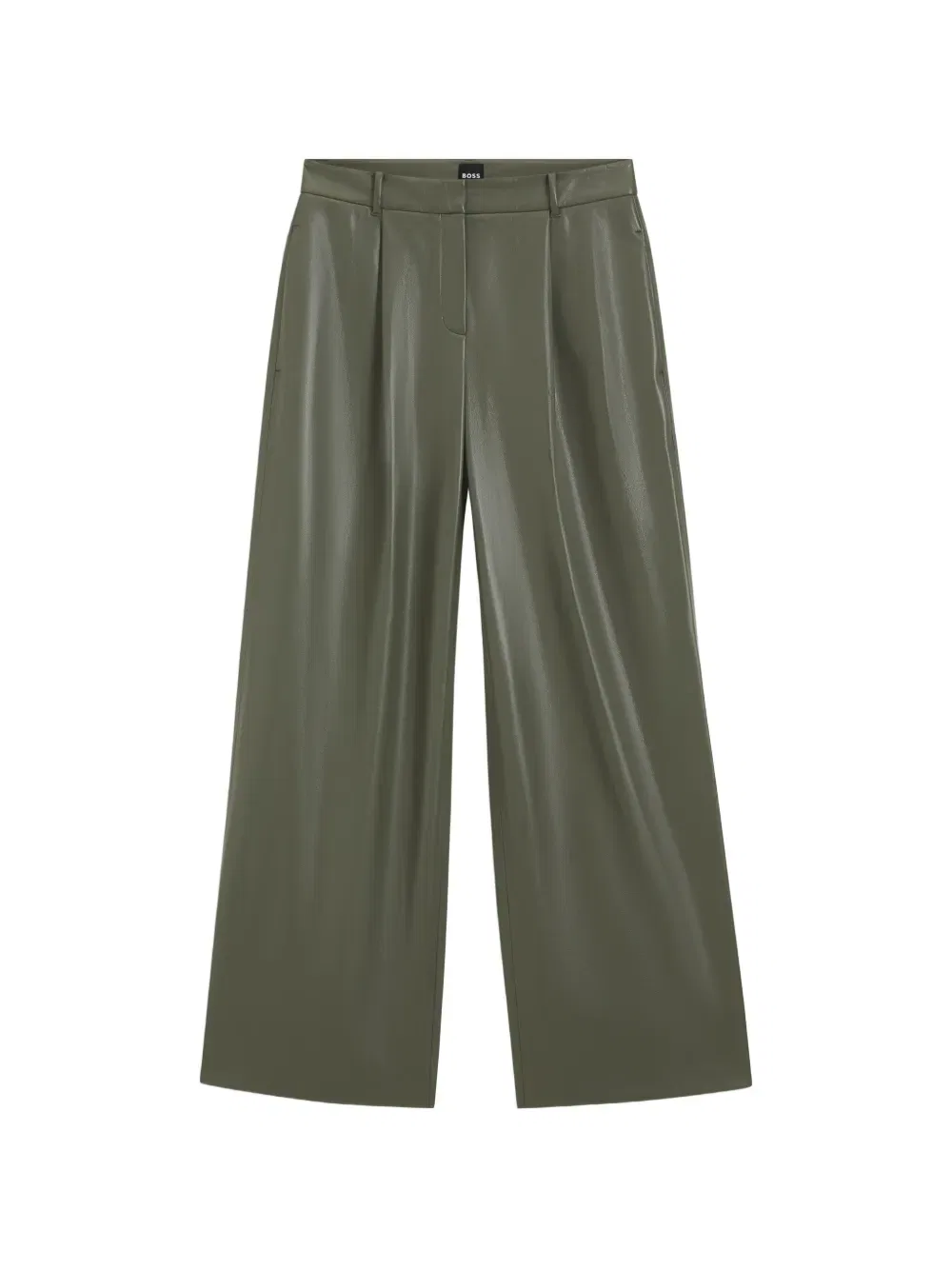 Брюки широкие BOSS, цвет Olive Green