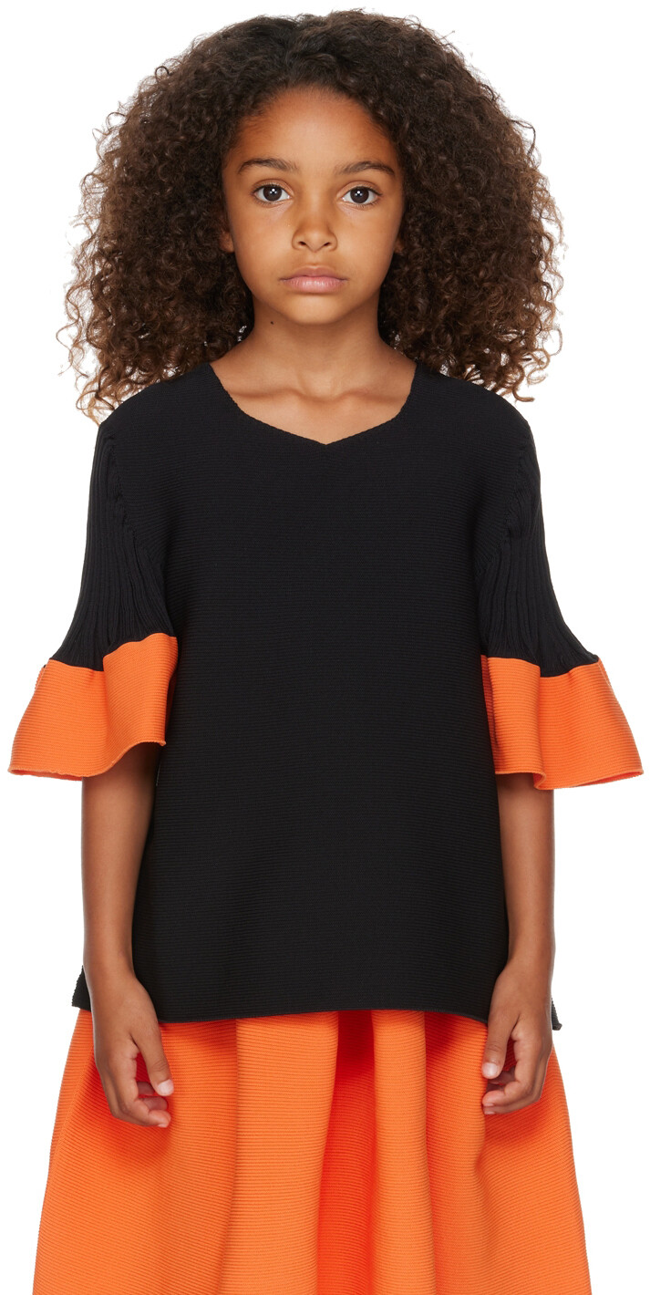 

Kids Black & Orange Pottery Kid 1 Top CFCL