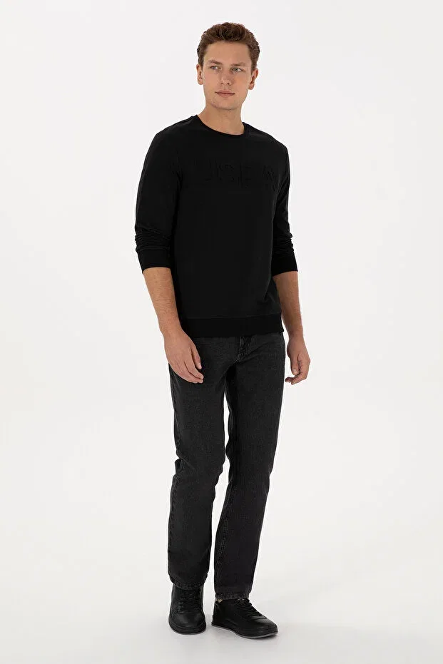 Мужские джинсы свободного кроя U.S. Polo Assn., Black — фото 3