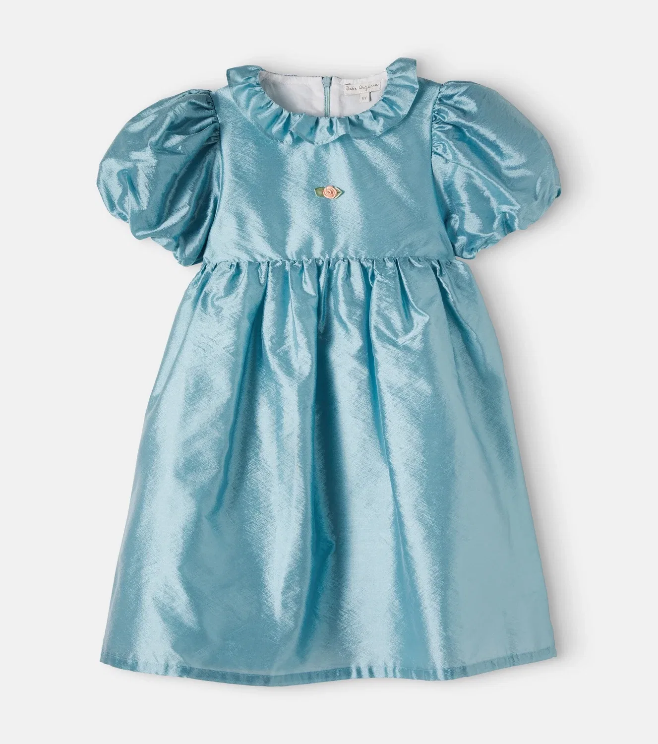 Нарядное платье с бантом Moon Bebe Organic, синий