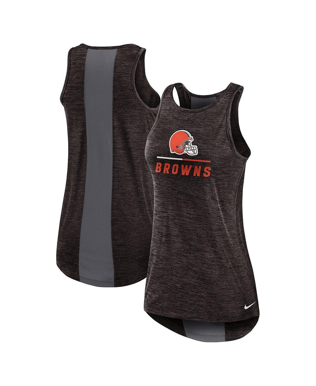 

Женская коричневая майка cleveland browns с высоким вырезом Nike, коричневый