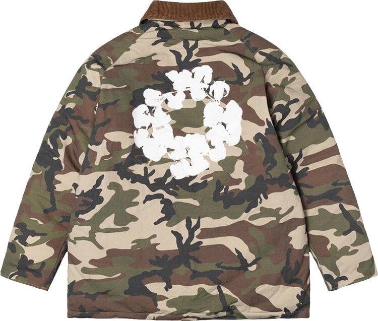 Куртка Stussy x Denim Tears Ripstop Down Army Jacket 'Camo', разноцветный — фото 3