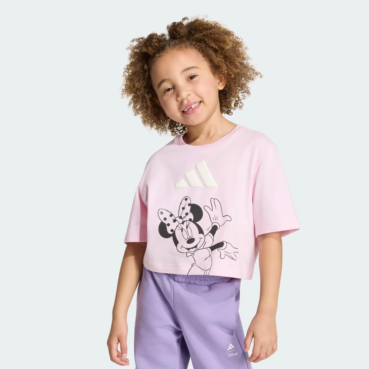 Детская футболка с принтом ADIDAS DISNEY MINNIE MAUS T-SHIRT Adidas, Hellrosa Weiss
