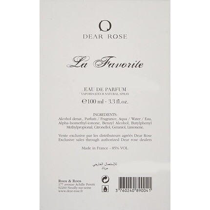 Dear Rose Dar Rose La Favourite Eau De Parfum 100мл для женщин — фото 3