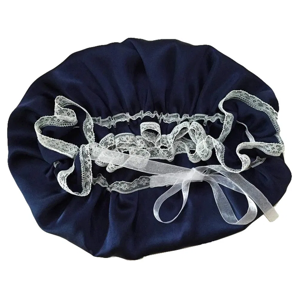 Шелковая шапочка для сна, Gaorui, Navy Blue
