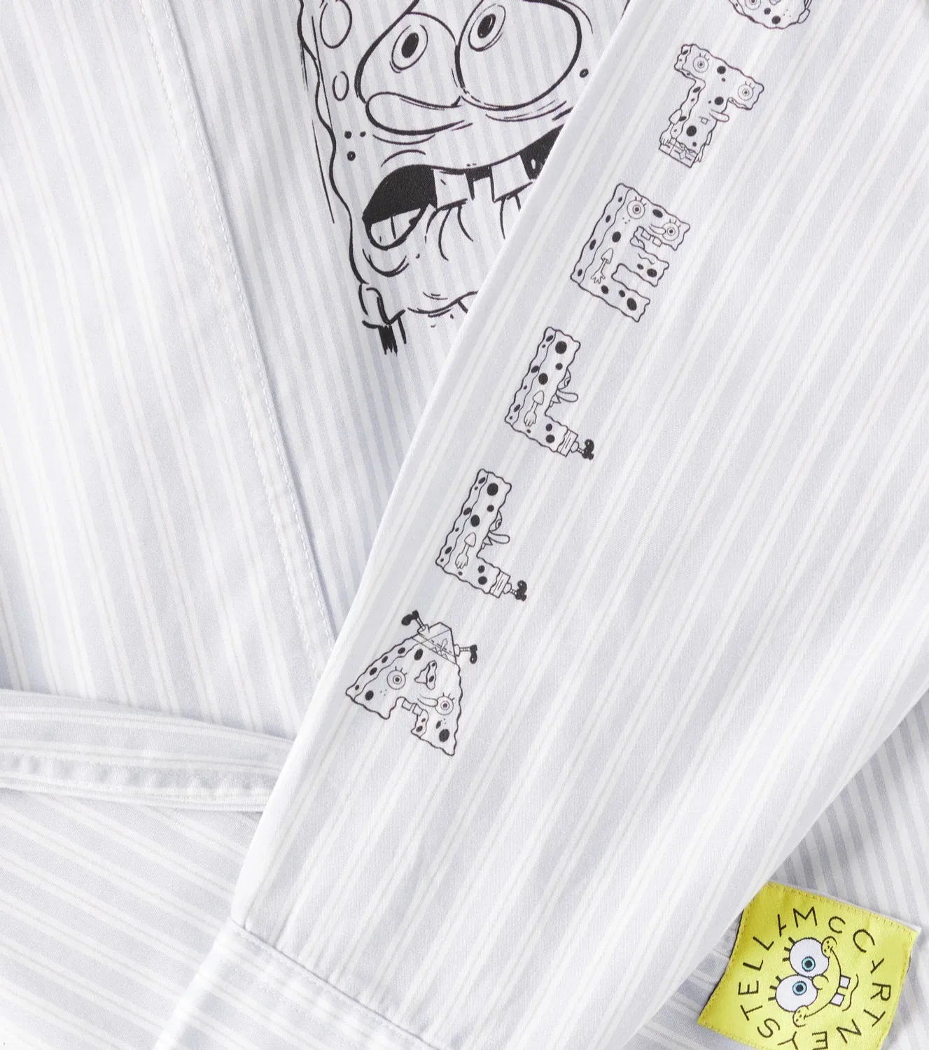 Рубашка-футболка хлопковая SpongeBob SquarePants Stella Mccartney Kids, белый — фото 2